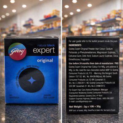 GODREJ NATURAL BLACK EXPERT ORIGINAL HAIR COLOUR POWDER