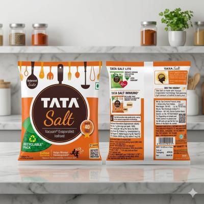 Tata Salt Vacuum Evaporated Iodised Salt – 1kg