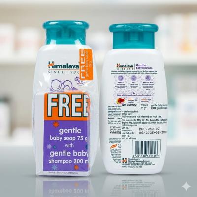 HIMALAYA GENTLE BABY SHEMPOO AND GENTLE BABY SOAP FREE