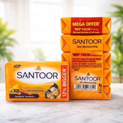 SANTOOR SOAP MINI VALUE PACK OF 4