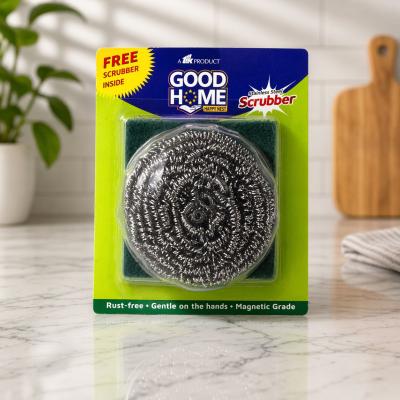 GOOD HOME STAINLESS STEEL SCRUBBER