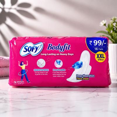 Sofy Bodyfit XXL Sanitary Pads  (16 Pads | XXL Size