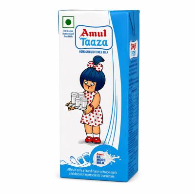Amul Taaza Homogenised Toned Milk – 200 mL