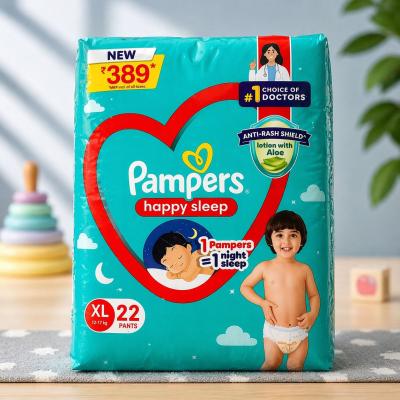Pampers Happy Sleep Baby Diapers (XL Size – 22 Pants)