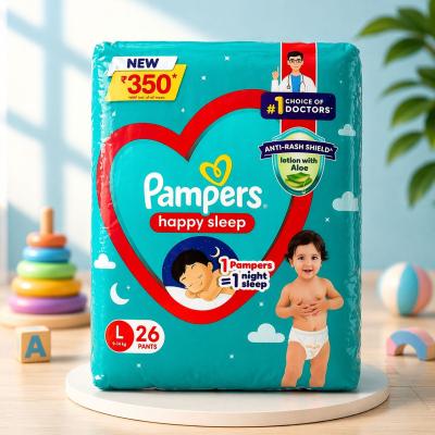 Pampers Happy Sleep Baby Diapers (L Size – 26 Pants)