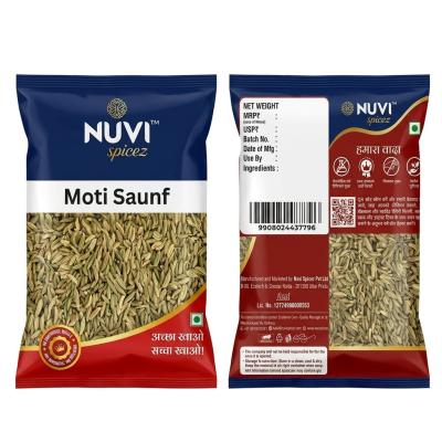 Nuvi Spicez Moti Saunf (Big Fennel Seeds) – 50g