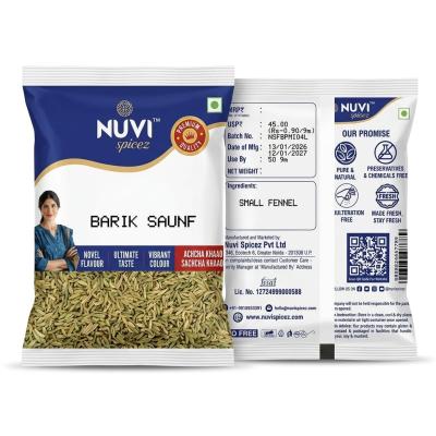 Nuvi Spicez Barik Saunf (Small Fennel Seeds) – 50g