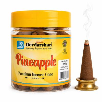Devdarshan Pineapple Premium Incense Cones.