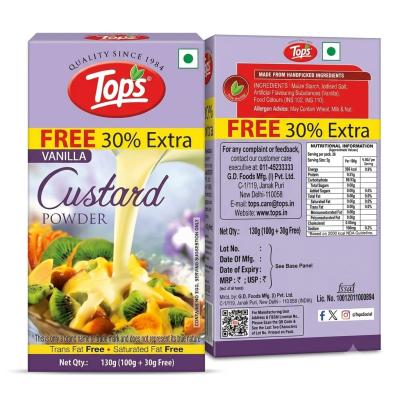 Tops Vanilla Custard Powder 130g